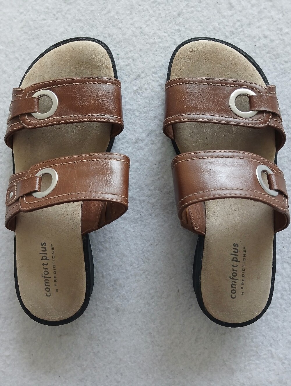Predictions Percy Comfort Plus Brown Slide Sandal with Non-slip Sole